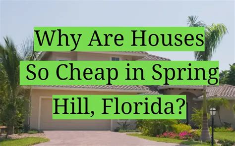 why are houses so inexpensive in florida